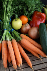 fresh fruits and vegetables from the market