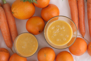 detox carrot and orange juice
