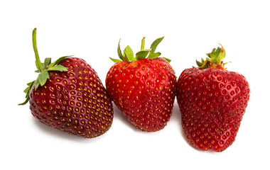 ripe strawberry isolated