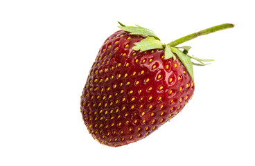 ripe strawberry isolated