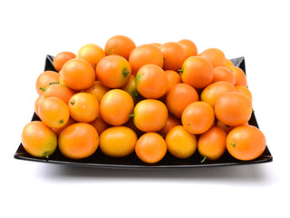 kumquat on white background