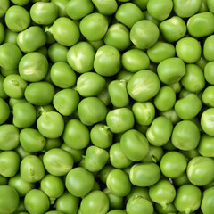 Fresh peas isolated on white background 