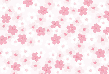 vector background with cherry blossoms for banners, cards, flyers, social media wallpapers, etc.