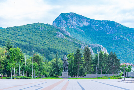 Statue of Hristo Botev in Vratsa in Bulgaria