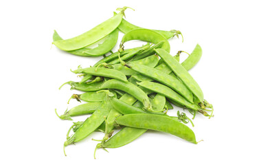 Fresh green Peas isolated