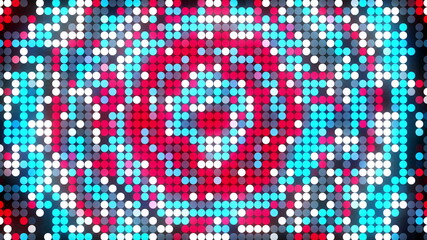 LED screen dots abstract background, 3d rendering computer generating, LED display technology colorful display