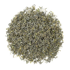 Tieguanyin Tea leaves, Chinese famous oolong tea on white background