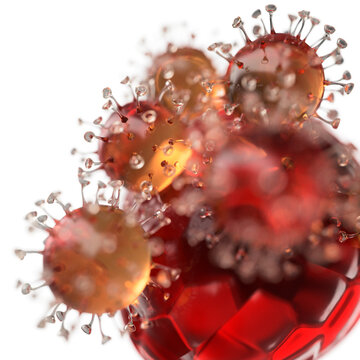 Progenitor Cell Being Invaded By Coronavirus, Covid-19 Proteins Matching With Progenitor Cells In Bronchial Infected With Virus