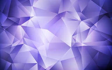 Fototapeta premium Light Purple vector triangle mosaic background.