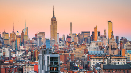 New York City, USA midtown Manhattan Skyline