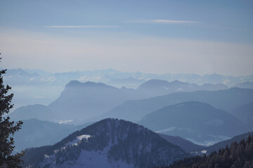 Im Winter aufs Feichteck: Inntalblick