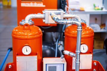 Compressed air preparation. Nitrogen and oxygen stations and air dryers.