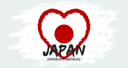 Japan Emperor's Day vector illustration.