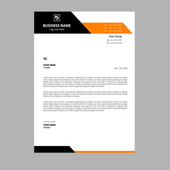 Abstract business style letterhead template design for corporate projects. Print ready, editable, simple, colorful, modern, clean vector illustration letterhead template.