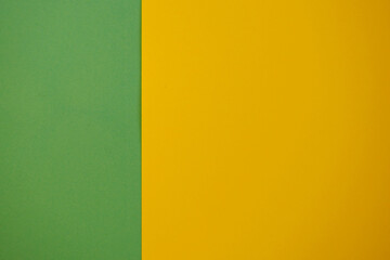 a yellow background and a green rectangle on the left.  background