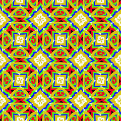 Seamless pattern with multicolored shapes.