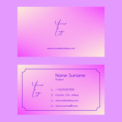 business card pink color cmyk