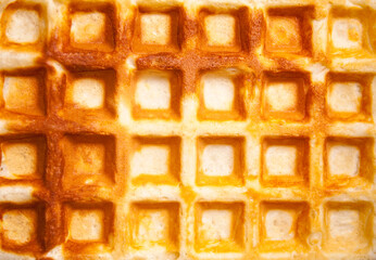 freshly homemade baked waffle wafer background texture