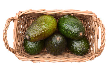avocado in basket