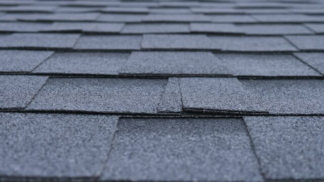 Soft Roof Texture. Flexible Shingles Close-Up 