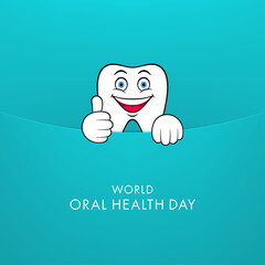 World Oral Health Day Greeting Card Design