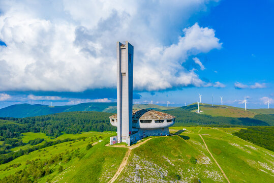 Monument House Of The Bulgarian Communist Party At Buzludzha Peak In Bulgaria