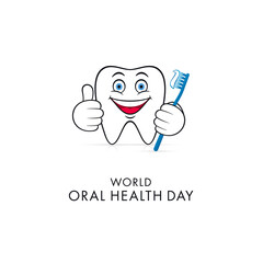 World Oral Health Day Greeting Card Design