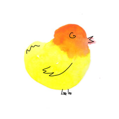 A spot of bird Doodle watercolor