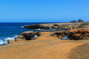 view of the coast of the sea aruba