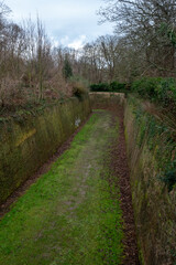 Path in the moat