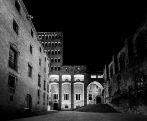 arquitectura, calle, noche, ciudad, viejo, edificio, europa, gótica, colonia, viajando, moreno, callejuela, religiones, poblado, urbana, historicas, hito, blanco y negro, plaza