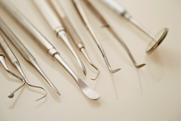 Dental care on white background. Medical Tools