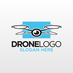 Drone Logo Design Template Inspiration, Vector Illustration, Modern, Minimalist.