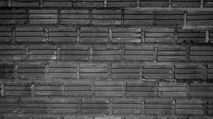 black brick wall for background
