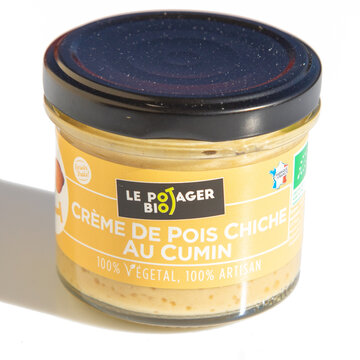 Cr&egrave;me de pois chiche au cumin.