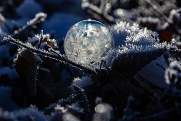 gefrorene Seifenblase - frozen soap bubble