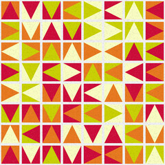 Fototapeta premium Abstract Geometric Pattern generative computational art illustration