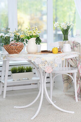 table by the window