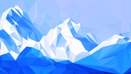Mountain landscape vector illustration. Abstract Background.