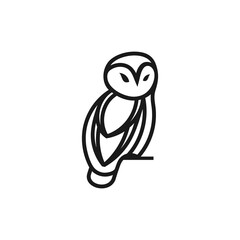 Owl Minimalist Creative Logo Design