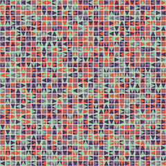 Fototapeta premium Abstract Geometric Pattern generative computational art illustration