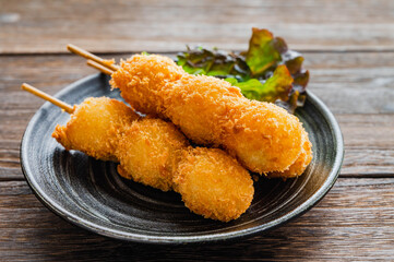 うずらの卵の串フライ