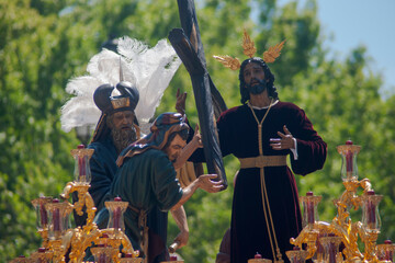 Jesús con la cruz al hombro, Hermandades de penitencia de la semana santa de Sevilla, La Paz	