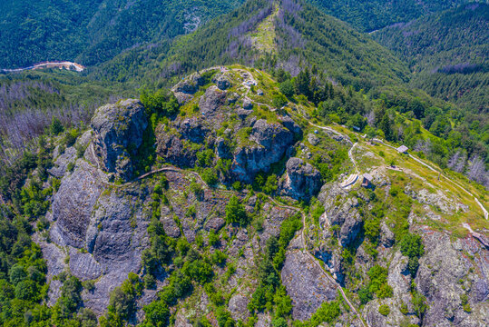 Momchilova krepost fortress in Rhodopes mountains in Bulgaria