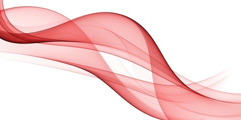 Abstract red waves background. Template design
