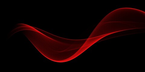 Abstract red waves background. Template design
