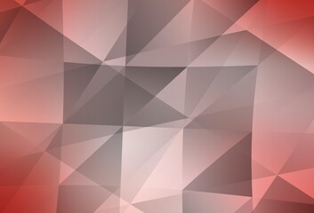 Light Red vector polygonal template.