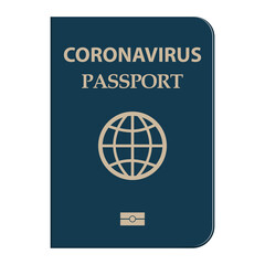 Coronavirus passport - vector. Travel for new requirements. Preventive measures. Health care concept.