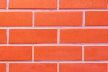 Obraz premium texture of red brick close up