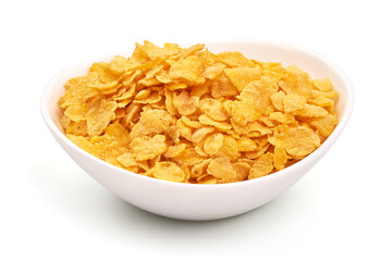 Cornflakes, isolated on white background